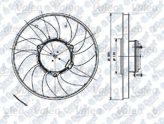 VALEO 696083 Fan Motoru Mercedes Sprinter Vw Crafter